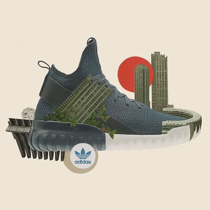 Em nossa era dominada pelas mídias sociais, a palavra “colagem” frequentemente evoca um rápido agrupamento digital de fotos — alguns toques na tela e o trabalho está feito. Mas não é sempre que essa é a realidade por trás das imagens que vemos por aí. Segundo o artista britânico Adam Hale, a colagem é um método meticuloso, físico e incrivelmente singular para contar histórias. 