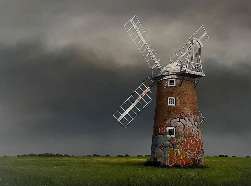 Quando você olha para uma das pinturas de Lee Madgwick pela primeira vez, você pode sentir uma estranha mistura de inquietação e conforto. E eu não sei direito como descrever isso, mas foi assim que decidi precisar escrever sobre seu trabalho por aqui. 