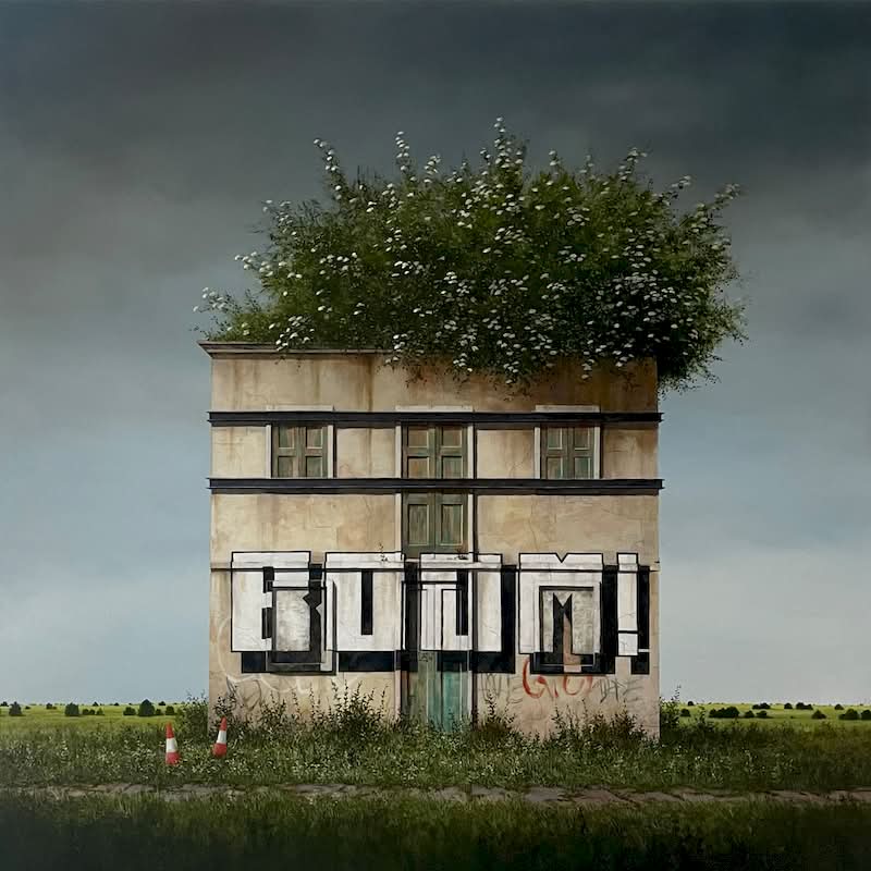 Quando você olha para uma das pinturas de Lee Madgwick pela primeira vez, você pode sentir uma estranha mistura de inquietação e conforto. E eu não sei direito como descrever isso, mas foi assim que decidi precisar escrever sobre seu trabalho por aqui. 