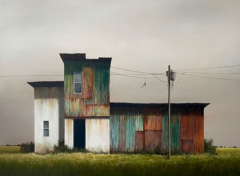 Quando você olha para uma das pinturas de Lee Madgwick pela primeira vez, você pode sentir uma estranha mistura de inquietação e conforto. E eu não sei direito como descrever isso, mas foi assim que decidi precisar escrever sobre seu trabalho por aqui. 