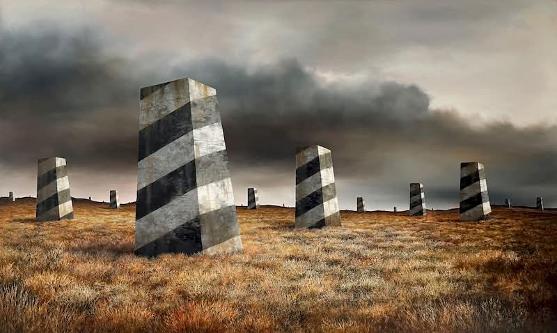 Quando você olha para uma das pinturas de Lee Madgwick pela primeira vez, você pode sentir uma estranha mistura de inquietação e conforto. E eu não sei direito como descrever isso, mas foi assim que decidi precisar escrever sobre seu trabalho por aqui. 