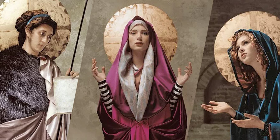 O Estúdio Carioca não tem nada da brasilidade que poderíamos esperar desse nome. Eles são da Romênia e são uns daqueles estúdios cool cheio de trabalhos mais cool ainda. Eu gosto dessa série de fotos representando a iconografia dos santos católicos.