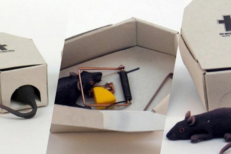 A ratoeira de Sarah Dery não muda muito a estrutura do produto como conhecemos mas tenta transformar o ato de matar o rato algo mais respeitoso. Afinal, nosso relacionamento com os ratos é uma grande mistura de sentimentos.