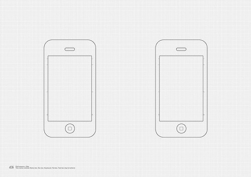 templates de wireframe para iPhone