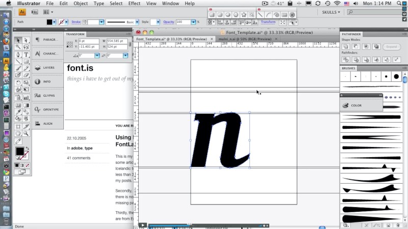Fontlab é um dos melhores softwares que existem para trabalhar no desenvolvimento de tipografia. Existem outros por ai mas o Fontlab é superior a todos. Mas, sentar para trabalhar nele não é das funções mais simples. Por isso mesmo, o pessoal da Bittbox resolveu criar uma série de videos que mostram como você pode usar desse software para criar sua fonte sem grandes problemas.