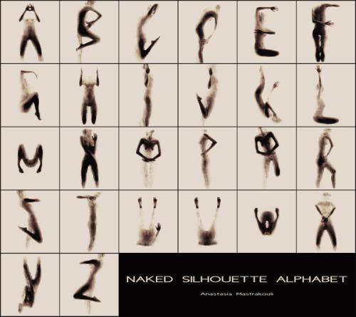 Naked Silhouette Alphabet, que pode ser traduzido como o alfabeto de silhuetas nuas, é um projeto que mistura tipografia e fotografia e foi criado pela designer grega Anastasia Mastrakouli.