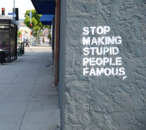 Stop Making Stupid People Famous