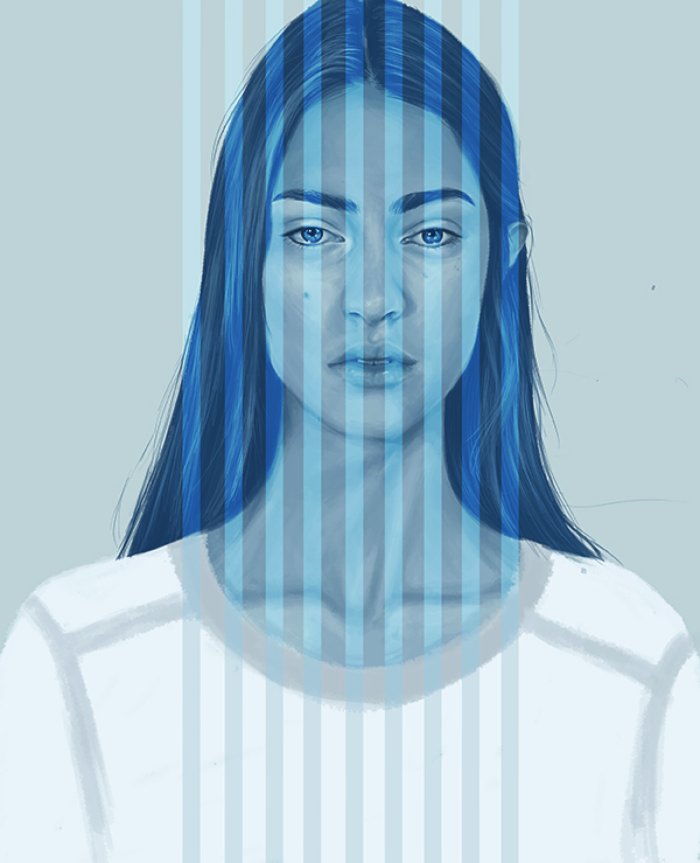 Kemi Mai é uma artista auto didata britânica que, armada com o Photoshop e um tablet, criou essas imagens abaixo. Suas ilustrações mostram mulheres contra fundos minimalistas que absorvem e incorporam elementos surreais e abstratos em cores vivas.