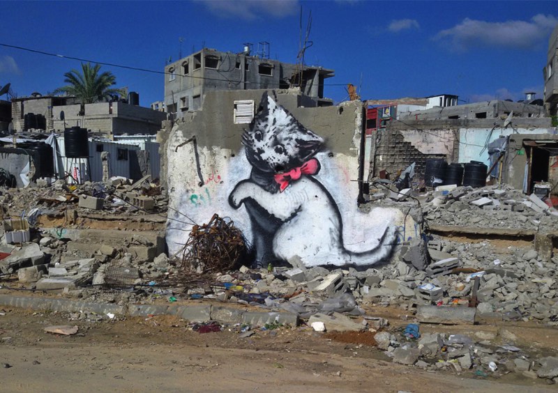 Banksy visita Gaza 02