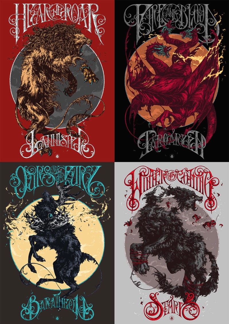 Posters de Game of Thrones: A Criação de Ivan Belikov