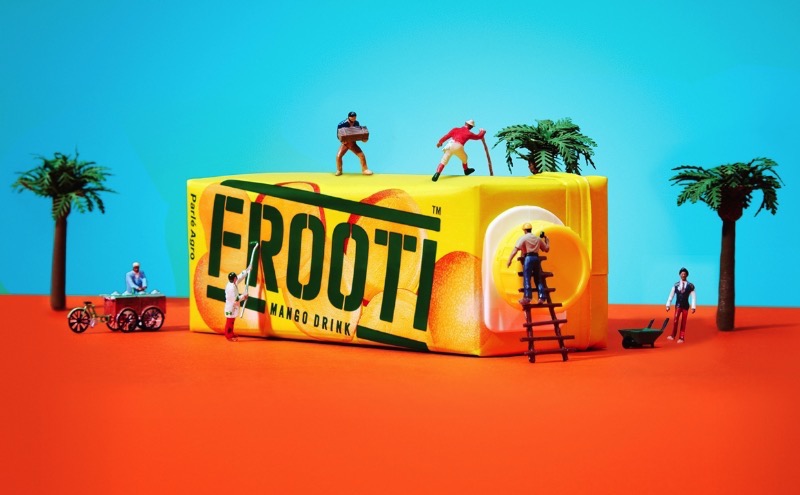 O relançamento visual da Frooti, uma das marcas de suco mais antigas e amadas da Índia