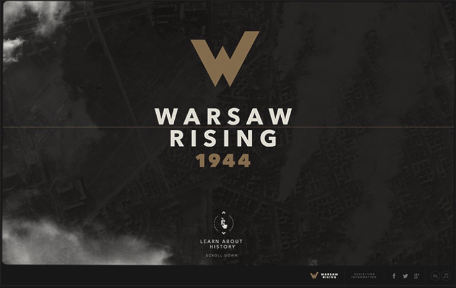 Warsaw Rising é um site educativo que mostra como foi os acontecimentos que acabaram levando a Revolta de Varsóvia em 1944. No site, você aprende como foi que o Exército Clandestino Polonês lutou contra o controle da Alemanha Nazista e o que isso causou a cidade e ao país.