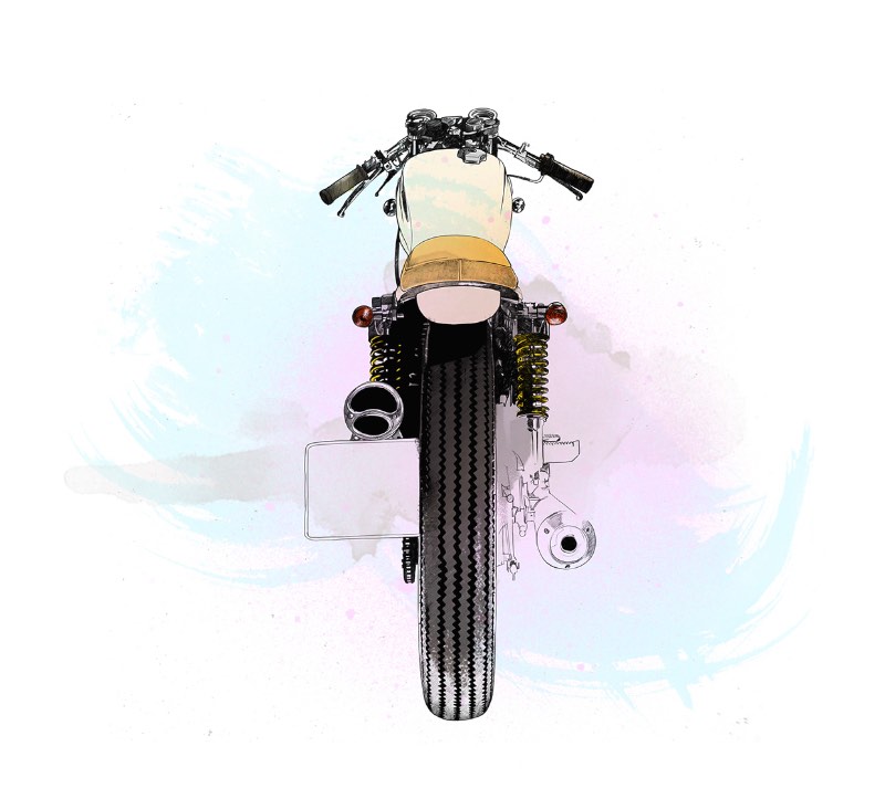 Cafe Racer Project é um projeto pessoal do Oscar Llorens, ilustrador espanhol baseado em Madrid. Aqui ele resolveu juntar duas de suas paixões em um lugar. Foi assim que ele combinou seu amor por ilustração com motocicletas. 