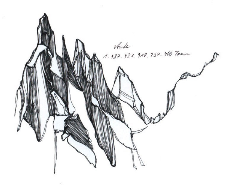 Jennifer Burtchen tem um pequeno mas interessante portfolio de ilustração e eu adorei seus desenhos de montanhas. Feitas de forma simples, com lápis e papel, essas ilustrações ainda vem com o peso total da montanha em si. Algo que eu não tenho ideia de onde veio.