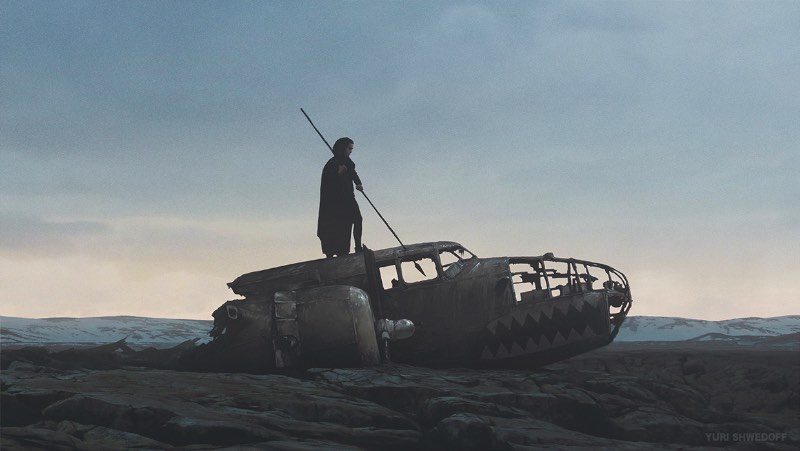 Yuri Shwedoff é um artista digital baseado em Moscou cujo trabalho é repleto de paisagens dramáticas repletas de uma temática pós apocalíptica. E, essas paisagens e cenários misturam uma temática de ficção científica onde a tecnologia e a biologia parecem andar de mãos dadas.