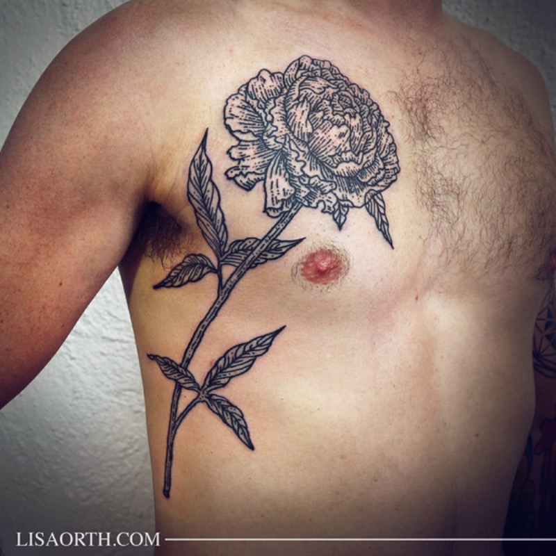 Lisa Orth é uma tatuadora cujo trabalho autoral focado em linhas anda chamando muita atenção por ai. Suas tatuagens são, primariamente, feitas usando apenas o preto e tem um visual bem interessante. 
