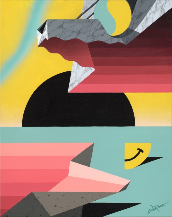 The Low Bros é uma dupla de artistas aqui da Alemanha composta dos irmãos Christoph e Florin Schmidt, conhecidos anteriormente por Qbrk e Nerd. Seu trabalho é, geralmente, centrado em animais estilizados com figuras humanas e muito graffiti. Como era esperado, o trabalho da dupla mistura o skate com o hip hop, passando por outros elementos visuais que marcaram muito as décadas de 80 e 90.