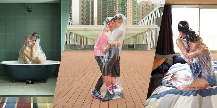 Não sei de onde veio a ideia do Photographer Hal de colocar casais selados no vácuo mas é isso que ele fez nessa sua nova série fotográfica chamada Flesh Love Returns. Nessa série você vai ver casais muito perto um do outro, muitas vezes eles parecem até estar perto demais um do outro mas essa é a premissa desse projeto.
