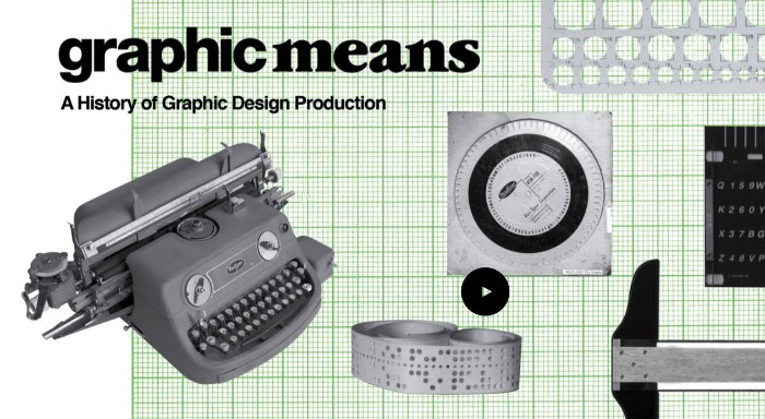 O video que você vai ver abaixo é o primeiro trailer de Graphic Means a ser lançado. Nesse filme, dirigido por Briar Levit, aprendemos um pouco mais sobre como que é diferente trabalhar com design gráfico hoje quando pensamos nas décadas passadas.