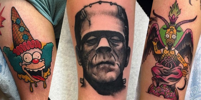Conheci o trabalho da Christina Hock no instagram há alguns meses e passei a acompanhar tudo que ela faz por culpa desse primeiro contato. Isso aconteceu por que, a primeira imagem que vi do seu trabalho foi de um Homer Simpson em forma de Baphomet. Lembro de ficar olhando para aquela imagem e só me questionando no porquê que eu nunca havia pensado naquela combinação antes.