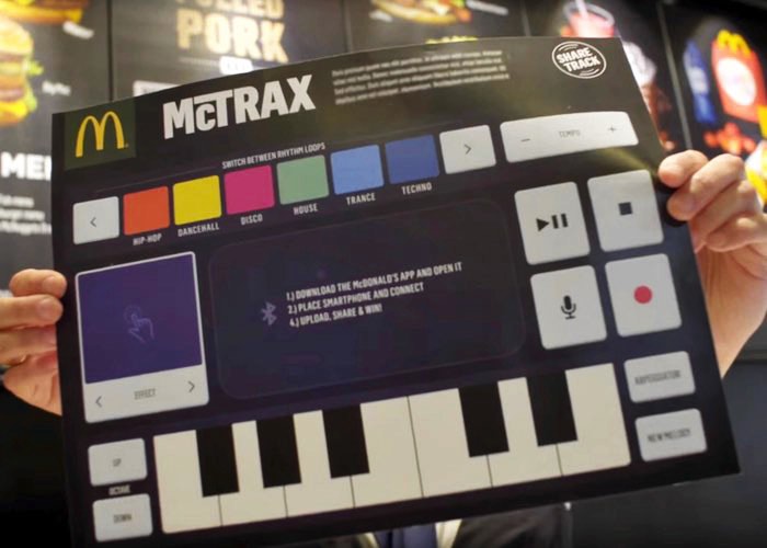 McTrax Placemat do McDonalds