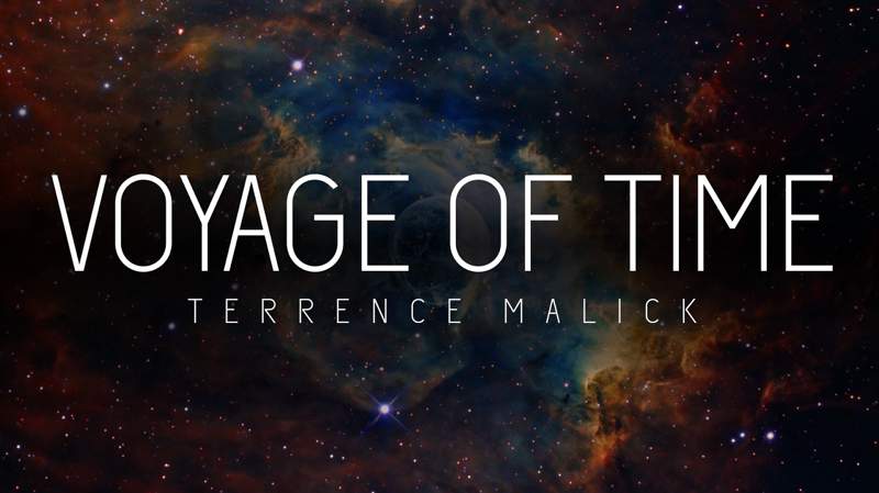 Voyage of Time está em produção há muito tempo. Não tanto tempo quanto o universo mas algo proporcional quando se trata de cinema americano. Tudo começou na década de setenta quando Terrence Malick começou a trabalhar em um filme chamado Q, que acabou sendo arquivado. Esse filme já tratava da criação dos cosmos e do universo e, deve ter sido ai que começou a jornada do diretor sobre o assunto. Algumas das cenas desse filme acabaram sendo usadas em Tree of Life, filme de 2011, e outras acabaram fazendo parte de Voyage of Time.