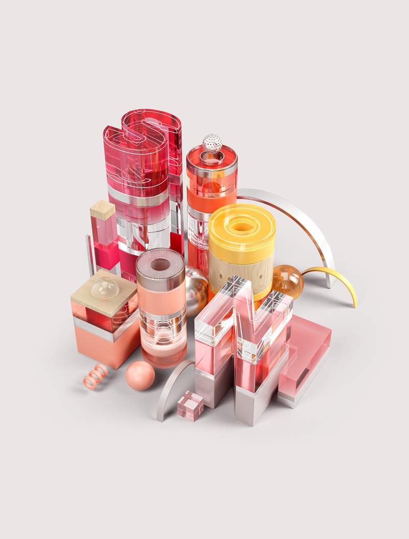 Benoit Challand cria imagens que misturam seus conhecimentos de design, direção de arte e ilustrações tridimensionais. Seus trabalhos parecem viver em uma mistura de mundos opostos como a criação de cenários e a arte digital e, creio que, é por isso que eu acho o que ele faz tão interessante.