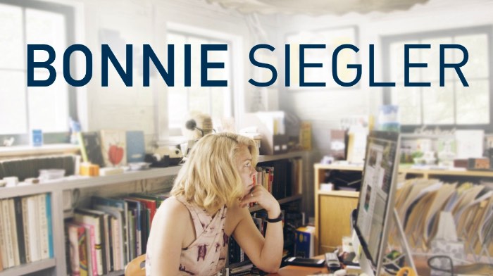 Bonnie Siegler é uma designer americana que fez seu próprio caminho, sua carreira. E ela fez isso quebrando todas as regras do design. Ela começou sua carreira na MTV, no início dos anos oitenta, com uma ligação para a empresa e uma oferta de trabalho. Foi assim que tudo começou.