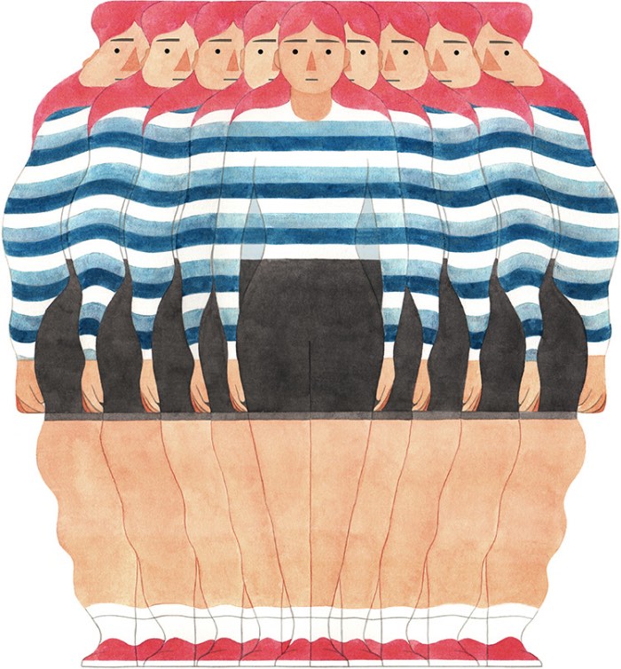 Eleni Kalorkoti é uma ilustradora escocesa que vive e trabalha em Londres. Ela estudou arte na Escola de Artes de Edimburgo e acabou se formando lá, em 2007, e, logo depois, foi estudar técnicas de impressão na Edinburgh Printmakers. Hoje em dia, seu trabalho é composto de ilustrações e imagens, criadas do sul de Londres com muito carinho e atenção aos detalhes.
