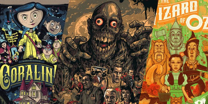 Graham Erwin é uma dessas pessoas que usa de todo seu talento para criar belíssimas imagens. Ele é um ilustrador, designer e screen printer lá de Columbus, no estado americano de Ohio, mas o que me chamou a atenção no seu portfólio foram os posters que ele faz para filmes e para shows.