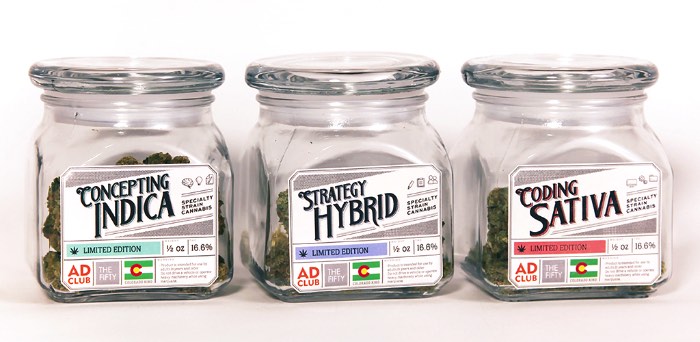 Se você acredita que precisa de um pouco de inspiração ilícita, o pessoal da TDA_Boulder criou algo que vai fazer muito sentido para você. Se você é daqueles que mistura Publicidade e Maconha, essas três variedades da erva vão entrar no seu wishlist. Uma delas é voltada para aqueles criativos que trabalham com conceitos. Outra é voltada para estrategistas e, a última, é voltada para programadores.
