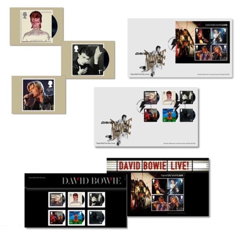 Não sei se, durante seus anos de vida, alguém imaginou que chegariam existir selos do David Bowie mostrando algumas de suas fases mais famosas. Se você não conseguiu imaginar isso, saiba que o Royal Mail Britânico colocou isso em prática e, a partir de 14 de março de 2017, você pode adquiri-los e aprimorar sua coleção de memorabília de um dos maiores astros da música mundial.