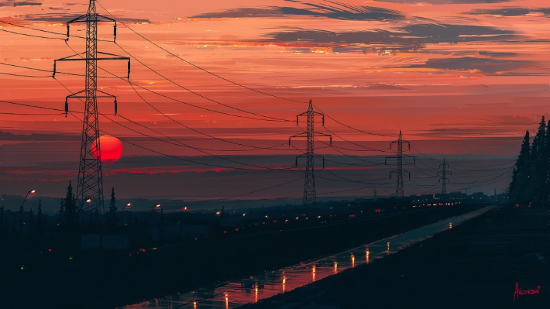 Alena Velichko é mais conhecida no mundo online como Alena Aenami e por suas ilustrações de paisagens que usam de muitas cores e brilhos. Foi isso que me chamou a atenção no portfólio dessa ilustradora digital de Zaporizhia, na Ucrânia. A forma quase expressionista que ela usa em suas ilustrações é o que eu mais gostei aqui. A forma com a qual ela usa de traços e pinceladas fortes e bem definidas para mostrar variações de luzes é algo que eu gostaria muito de saber fazer.