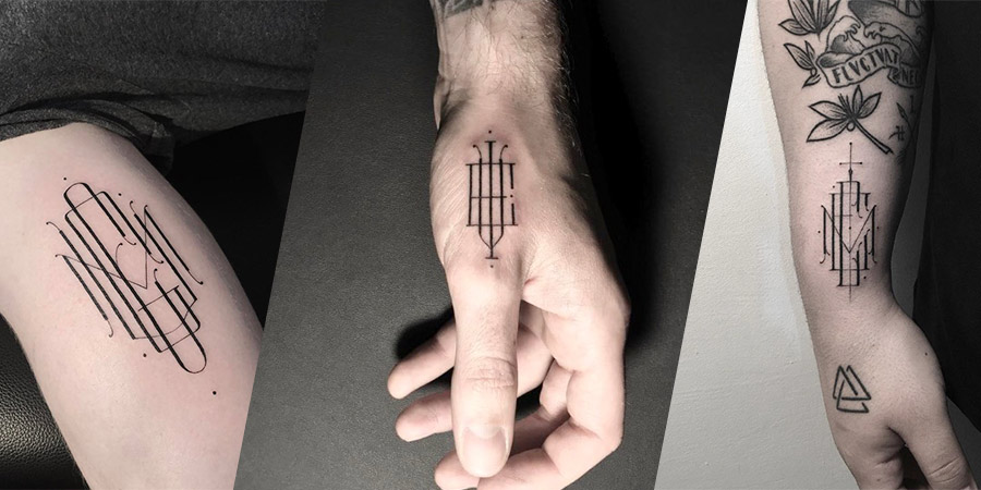 O tatuador Léo Gavaggio, mais conhecido pelo mundo pelo nome de Walter Hego, é feito para quem gosta muito de tipografia, especialmente monogramas. Lá de Paris, esse tatuador cria desenhos ao misturar letras e mais letras. Utilizando de linhas bem finas, esse aglomerado de letras acaba com um visual bem delicado e preciso que, algumas vezes, fica parecendo até irreal.