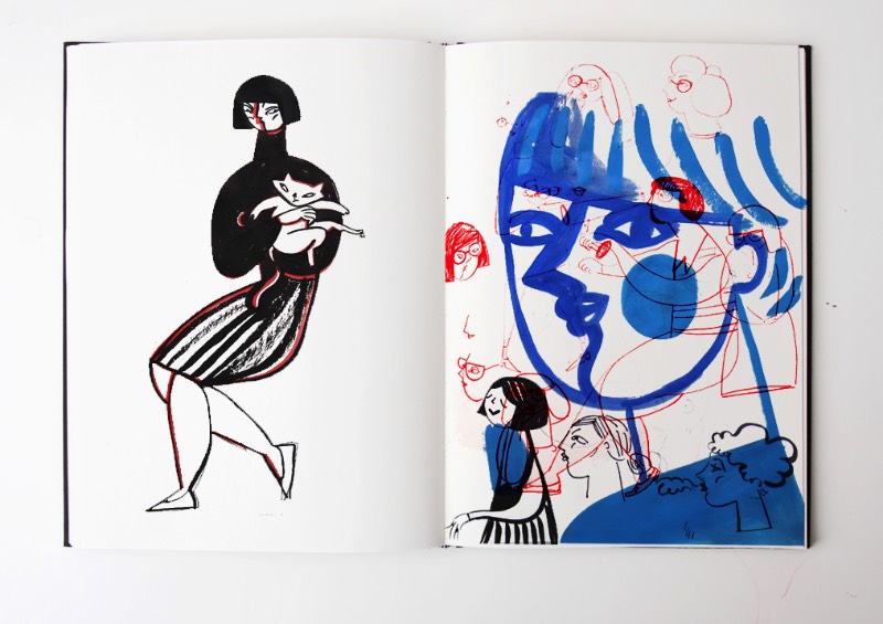 Quando você observa as ilustrações de Gosia Herba, é fácil pensar na arte moderna do século que passou. De acordo com a artista, esse seria um tributo a seus artistas favoritos, de Picasso a Matisse. Mas suas ilustrações são mais do que isso, seu trabalho é especial de um jeito que resolvi fazer um artigo apenas sobre seus cadernos de rascunho. 
