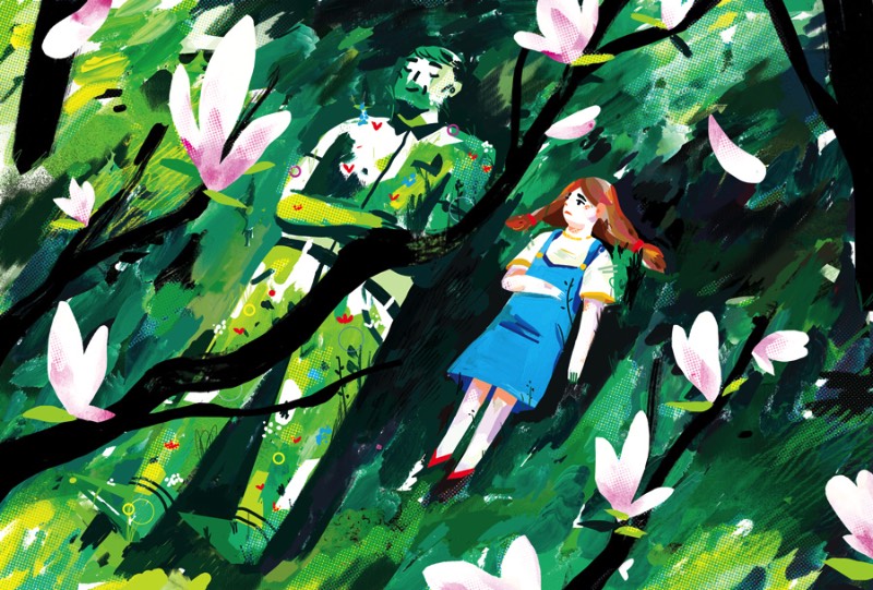 Quando me deparei com o portfólio de ilustrações de Lynn Scurfield, eu sabia que ia publicar alguma coisa dela por aqui. Tudo isso porque eu adorei como que ela usa de cores e mais cores para criar texturas diferentes em seus desenhos.