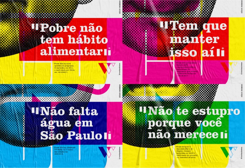 Inimigo Público é uma série de cartazes lambe-lambe criada pelo Vertentes Coletivo como uma série de posters de protesto e, também, de memória. Afinal, 2018 é um ano eleitoral e esse pode ser um dos anos mais desafiadores quando se trata de política no Brasil.