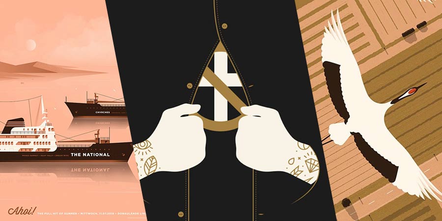 Simon Marchner é um ilustrador e designer gráfico alemão baseado em Munique. Seu trabalho como freelancer é, quase que, totalmente voltado para o mundo da música, de posters de shows a capas de discos, passando por merchandise e tudo mais que possa ser possível.