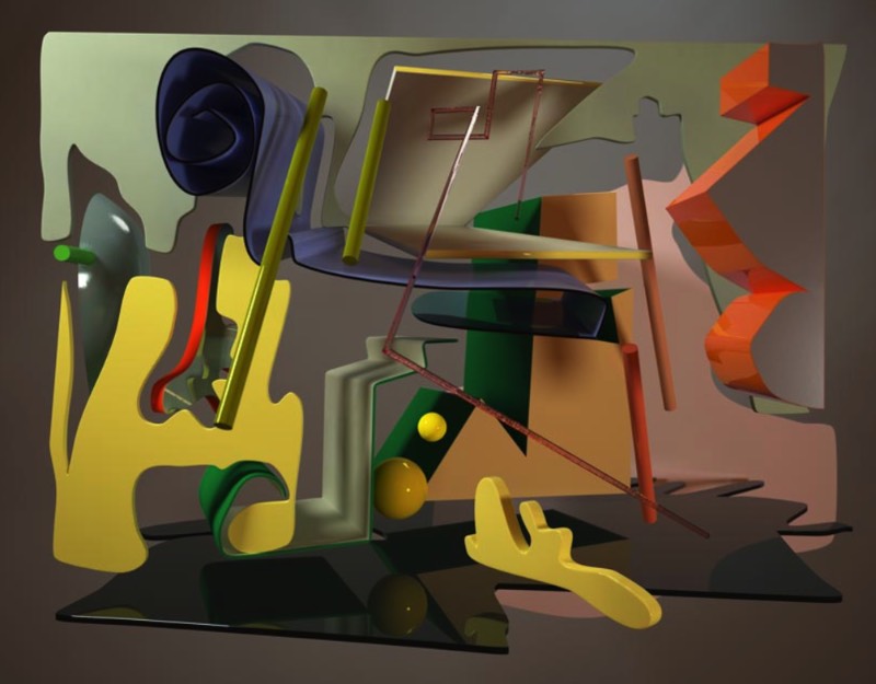 Giulia Bowinkel e Friedemann Banz são os artistas que assinam as peças que você pode ver aqui. Profissionalmente, eles são conhecidos como Banz & Bowinkel e seu trabalho artístico lida com computadores como uma forma de influenciar a sociedade onde vivem.