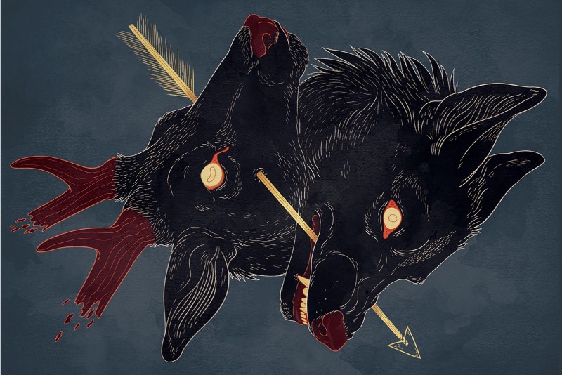 Jenna Barton é uma designer e ilustradora americana que combina um processo digital com aquarelas para criar cenários antropomórficos de cachorros, gatos, raposas e veados. Essas ilustrações vem quase sempre com olhares em branco, como se o animal estivesse possuído, ou algo ainda mais interessante.