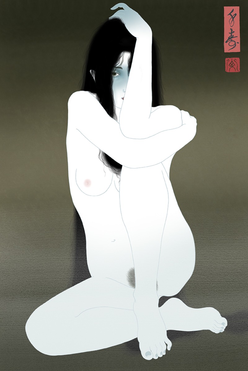 Senju Horimatsu continua com a tradição conhecida como Shunga, a arte erótica japonesa. E seus desenhos transformam essa tradição em algo atualizado, algo que transforma um gênero antigo em uma sensibilidade contemporânea.