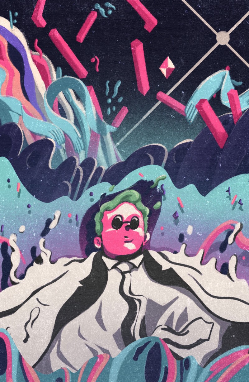 Jacob Myrick é um animador e ilustrador americano cujo trabalho é voltado para criar momentos repletos de personagens estranhos que explorem conceitos e contem histórias. É isso que ele faz com sua ilustração e foi isso mesmo que chamou minha atenção quando me deparei com seu portfólio hoje cedo.