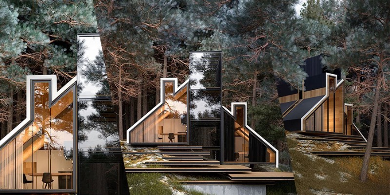 A York House é um belíssimo projeto do arquiteto russo Alex Nerovnya, Essa residência conceito foi construída perto de uma floresta e apresenta uma mistura de aço, vidro e madeira, no estilo que popularizou o trabalho do arquiteto.