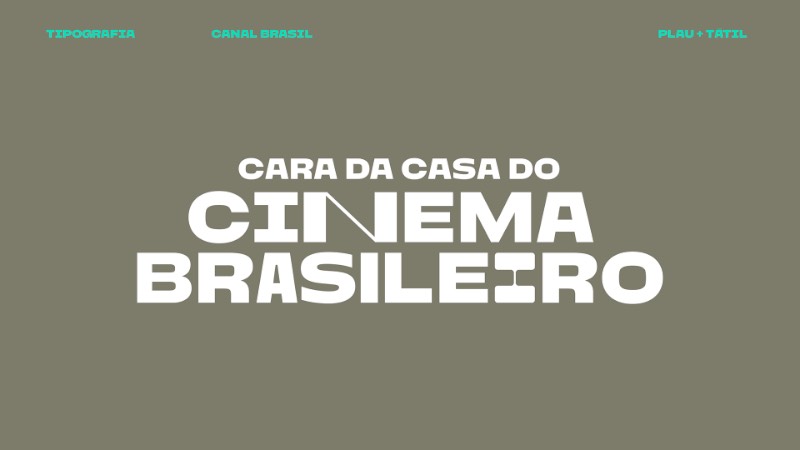 A nova identidade visual do Canal Brasil procura materializar a riqueza da cultura e história do país através de uma tipografia que apresente o valor do cinema, design e a arte. Tudo isso através de uma tipografia em movimento que represente a diversidade local. 