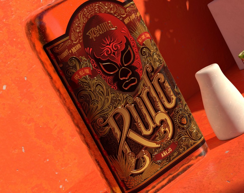 As embalagens das Tequilas Técnico e Rudo tem seu design inspirado nas lucha libre, aquela forma bem particular de luta livre que existe no México. O design dessas embalagens ficou nas mãos do design Anton Burmistrov e, nesse trabalho, dá para ver como ele usou do seu amor pela cultura do México para criar algo visualmente especial.