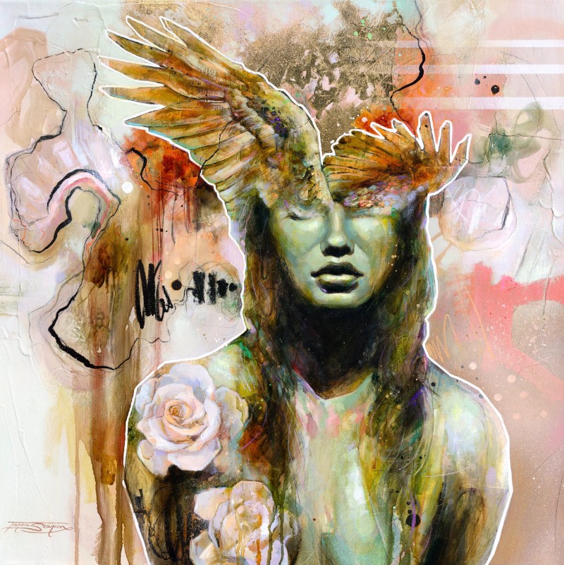 Tahlia Stanton é uma artista australiana cujo trabalho pode ser descrito como arte pop expressionista, se é que esse estilo visual existe de verdade por aí. Ela costuma explorar temas de autenticidade, liberdade e de auto-realização através de suas pinturas e você pode ver isso com mais atenção logo abaixo.
