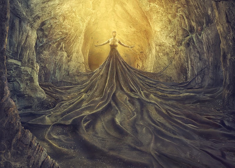 Usando de elementos alegóricos, Nikolina Petolas apresenta suas visões misteriosas através de imagens que parecem guiar o espectador por paisagens oníricas e cenários de fantasia. É assim que a artista visual croata trabalha com sua arte.
