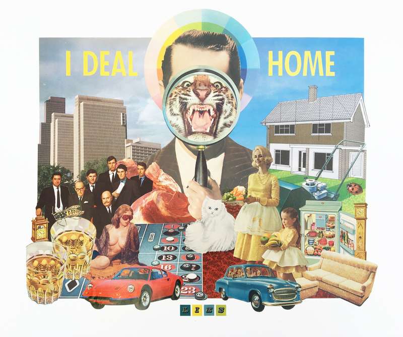Shane Wheatcroft é um artista residente em Kent, no Reino Unido, e ele cria suas imagens através de colagens feitas com anúncios antigos e editoriais do passado. Dessa forma ele parece desenvolver personagens penteados de forma quase perfeita e com um visual noir de intriga e drama.