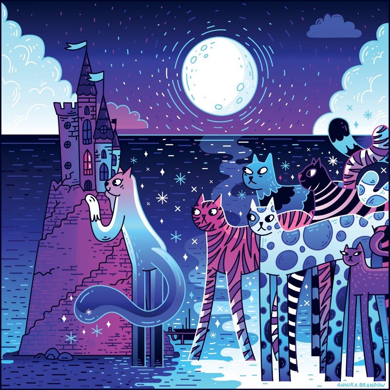 Annika Brandow é uma ilustradora e designer freelancer. Originalmente da Cidade do Cabo, na África do Sul, ela hoje vive aqui em Berlim. Ela já trabalha como freelancer há mais de oito anos e adora criar ilustrações divertidas e coloridas.