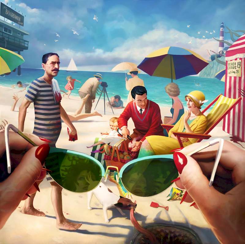 Quando você olhar para as ilustrações de Jeff Lee Johnson, cada pequeno detalhe importa. Isso acontece porque o artista preenche cada imagem com pequenas ideias e detalhes que deixam tudo difícil de não ser analisado. Parece que, a cada olhada, você vai descobrir algo novo.